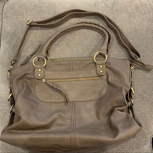 NWOT Aldo Grey Purse w/ Cross Body Strap
